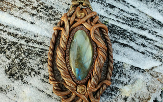 Yggdrasil-inspired Labradorite Necklace