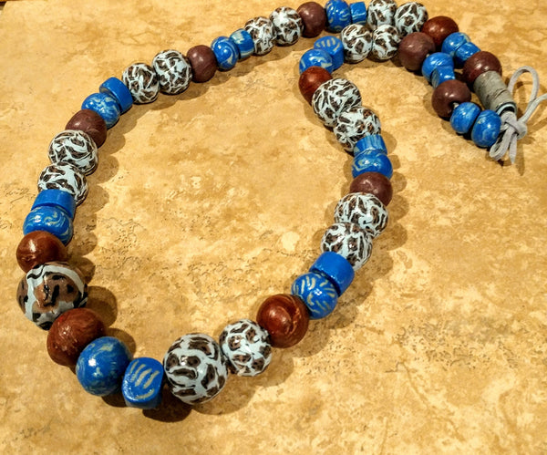 Blue & Brown Necklace