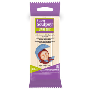 Super Sculpey - Living Doll Light, 1 lb