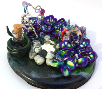 Wish Bottle in Fairy Garden