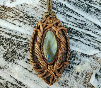 Yggdrasil-inspired Labradorite Necklace