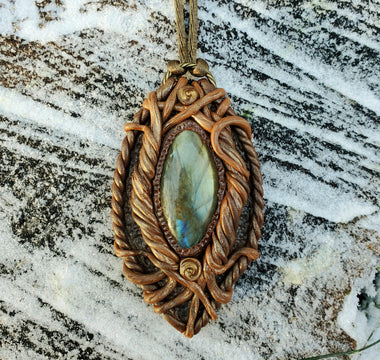 Yggdrasil-inspired Labradorite Necklace