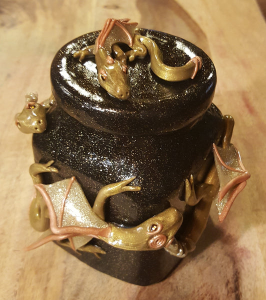 Gold Dragon Jar