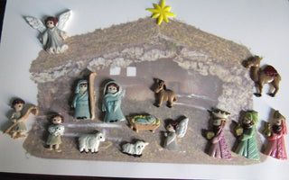 Nativity Scene in Pastels