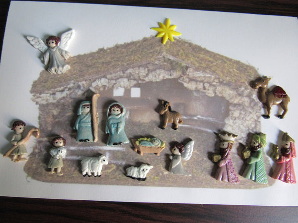 Nativity Scene in Pastels