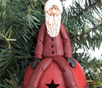 Red Santa Ornament