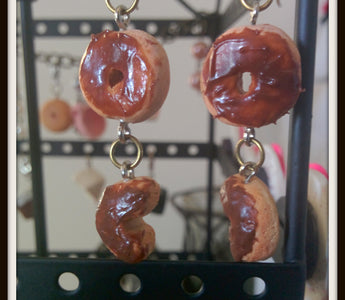 Chocolate Donut Earrings