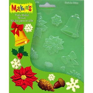 Clay Push Molds - Christmas Nature