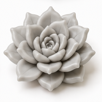 FIMO Leather Effect - Dove, 2 oz clay flower render