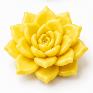 FIMO Effect - Yellow Translucent, 2 oz clay flower render