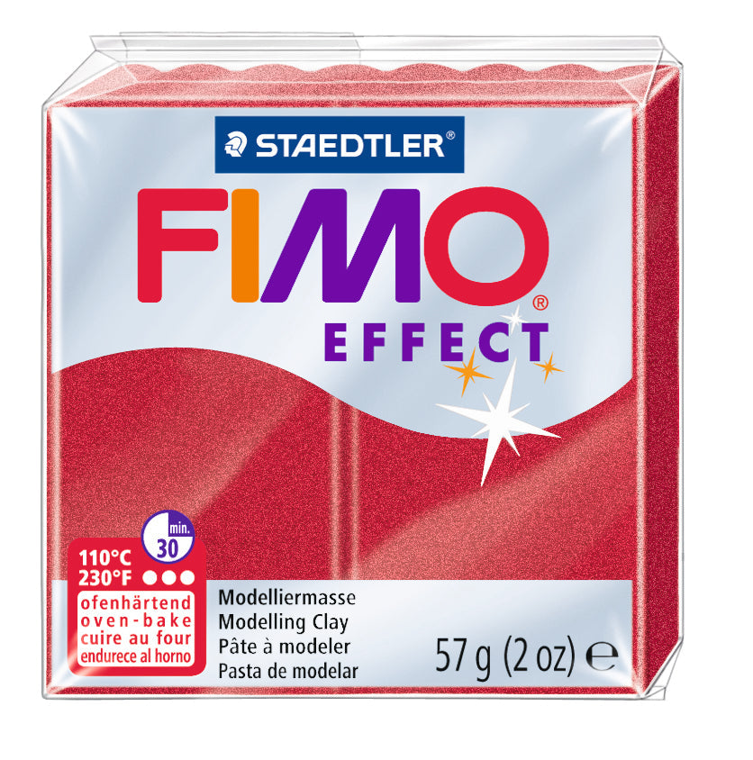 FIMO Effect -- Ruby Red Metallic, 2 oz