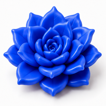 FIMO Soft - Brilliant Blue, 2 oz clay flower render