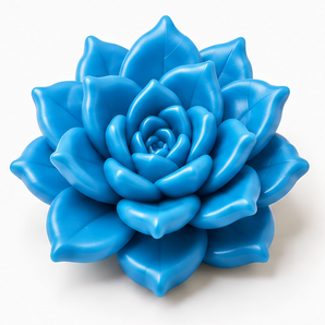 FIMO Soft - Pacific Blue, 2 oz. clay flower render
