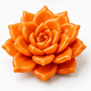 FIMO Soft - Tangerine, 2 oz. clay flower render