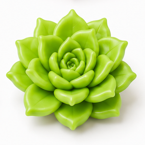 FIMO Soft - Apple Green, 2 oz clay flower render
