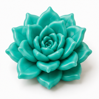 FIMO Effect - Green Translucent, 2 oz clay flower render