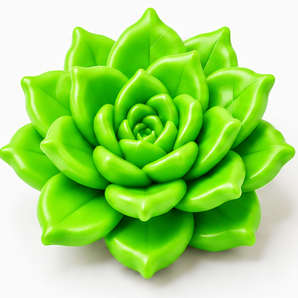 FIMO Soft - Tropical Green, 2 oz. clay flower render