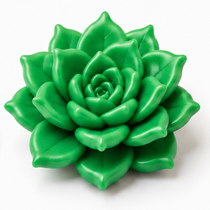 FIMO Soft - Emerald, 2 oz. clay flower render