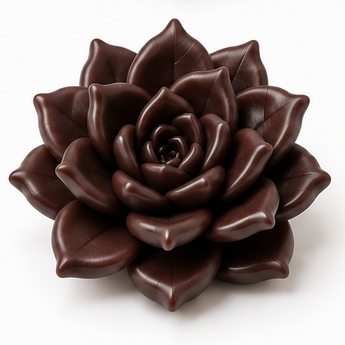 FIMO Soft - Chocolate, 2 oz clay flower render