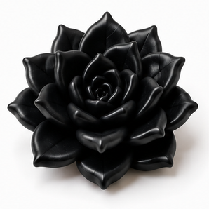 FIMO Soft - Black, 2 oz clay flower render