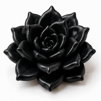 FIMO Soft - Black, 2 oz clay flower render
