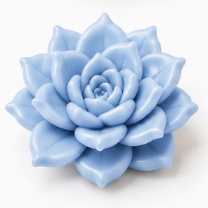 FIMO Soft - Serenity Blue, 2 oz. clay flower render