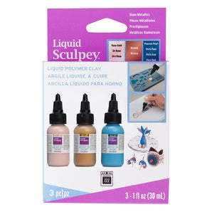 Liquid Sculpey Multi-Pack - Glam Metallics