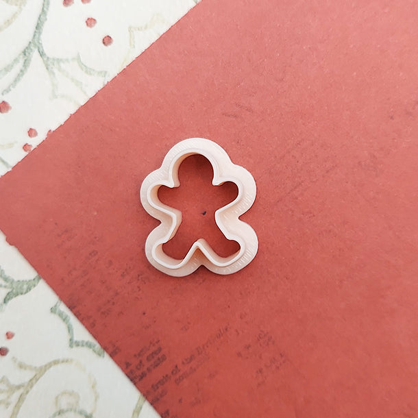 Gingerbread Man Polymer Clay Cutter - .75 Inch