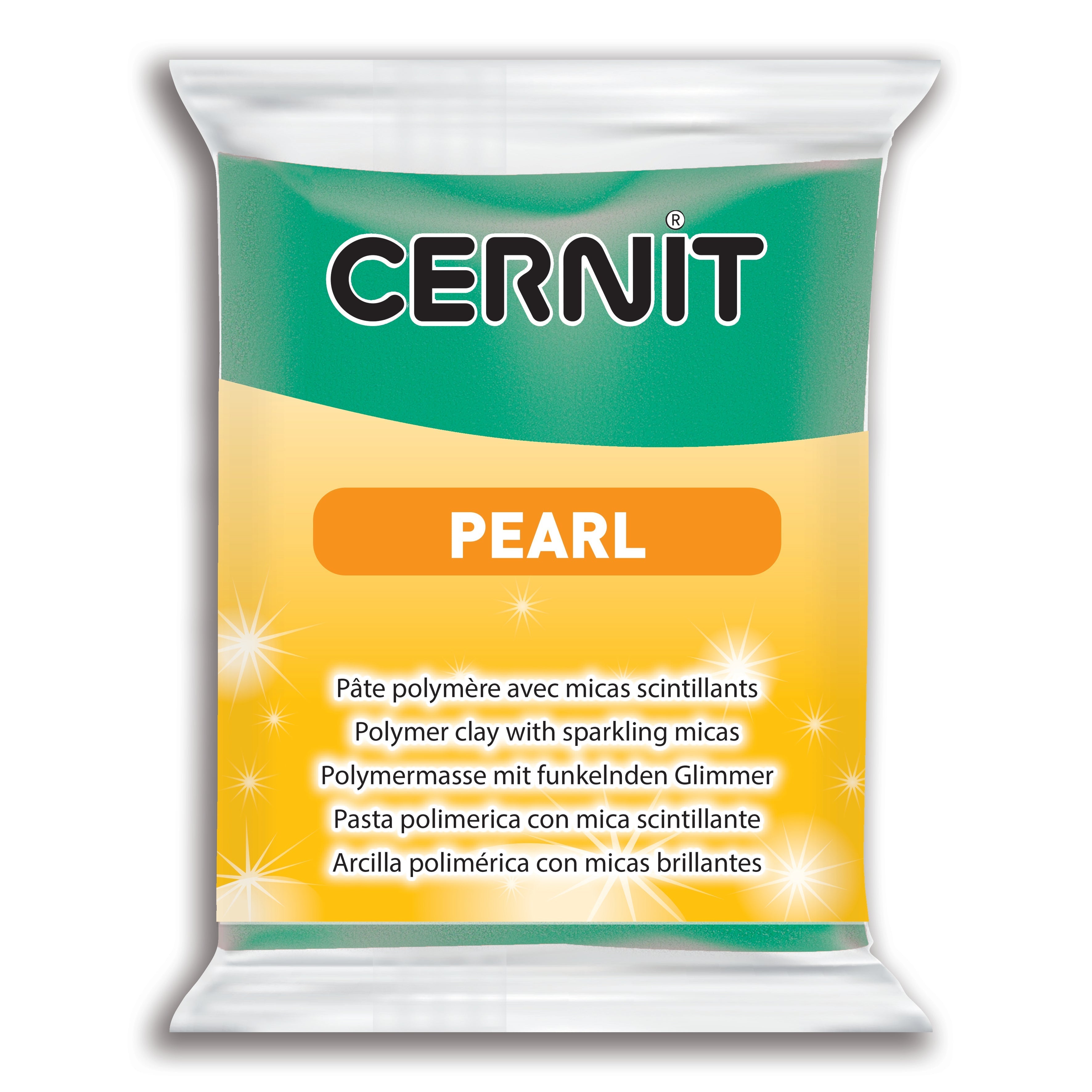 Cernit Pearl - Green, 2 oz