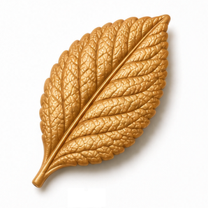 Cernit Metallic - Gold clay flower render