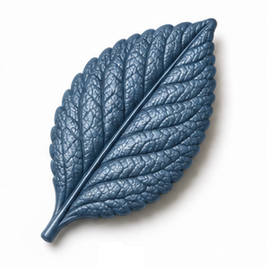 Cernit Metallic - Blue clay flower render