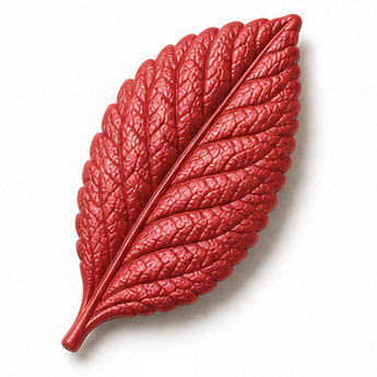 Cernit Metallic - Red clay flower render
