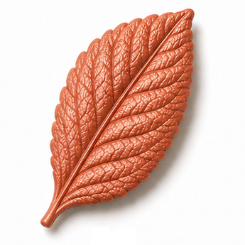Cernit Metallic - Rust clay flower render