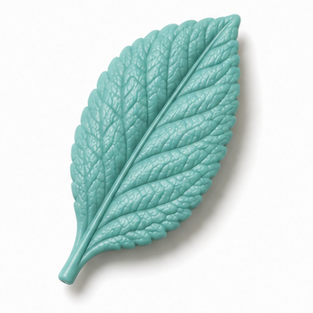 Cernit Number One - Turquoise Green clay flower render