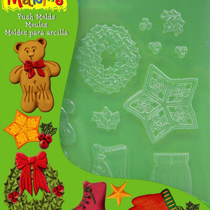 Clay Push Molds - Christmas Decor