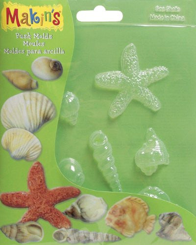 Clay Push Molds - Sea Shells