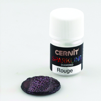 Cernit Diamond Powders - Red, 5g