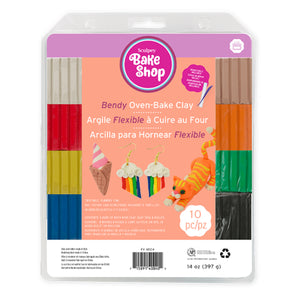 Sculpey Bake Shop - Bendy Multi-pack, 10 pc x 2oz