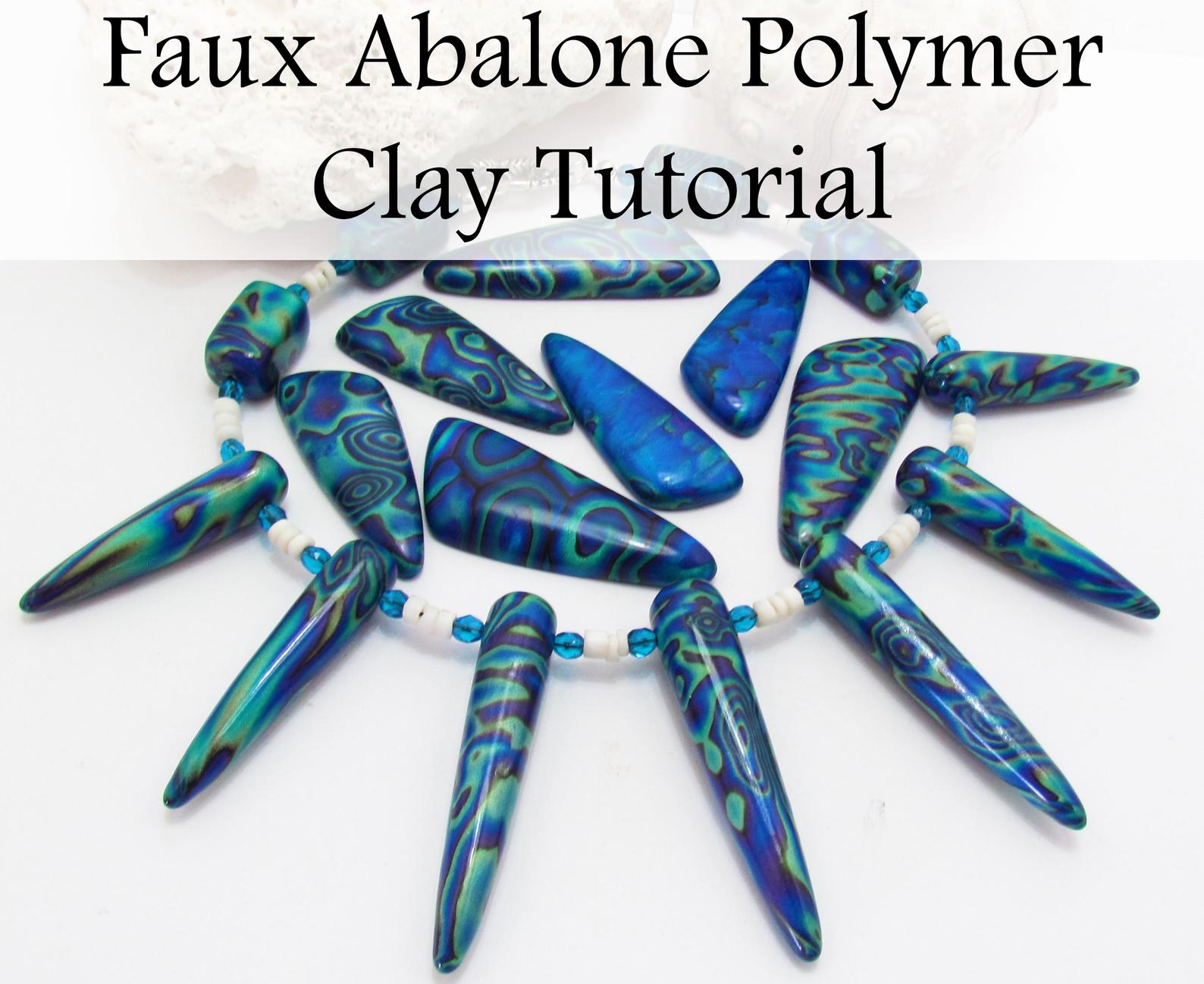 Faux New Zealand Abalone Polymer Clay Video Tutorial