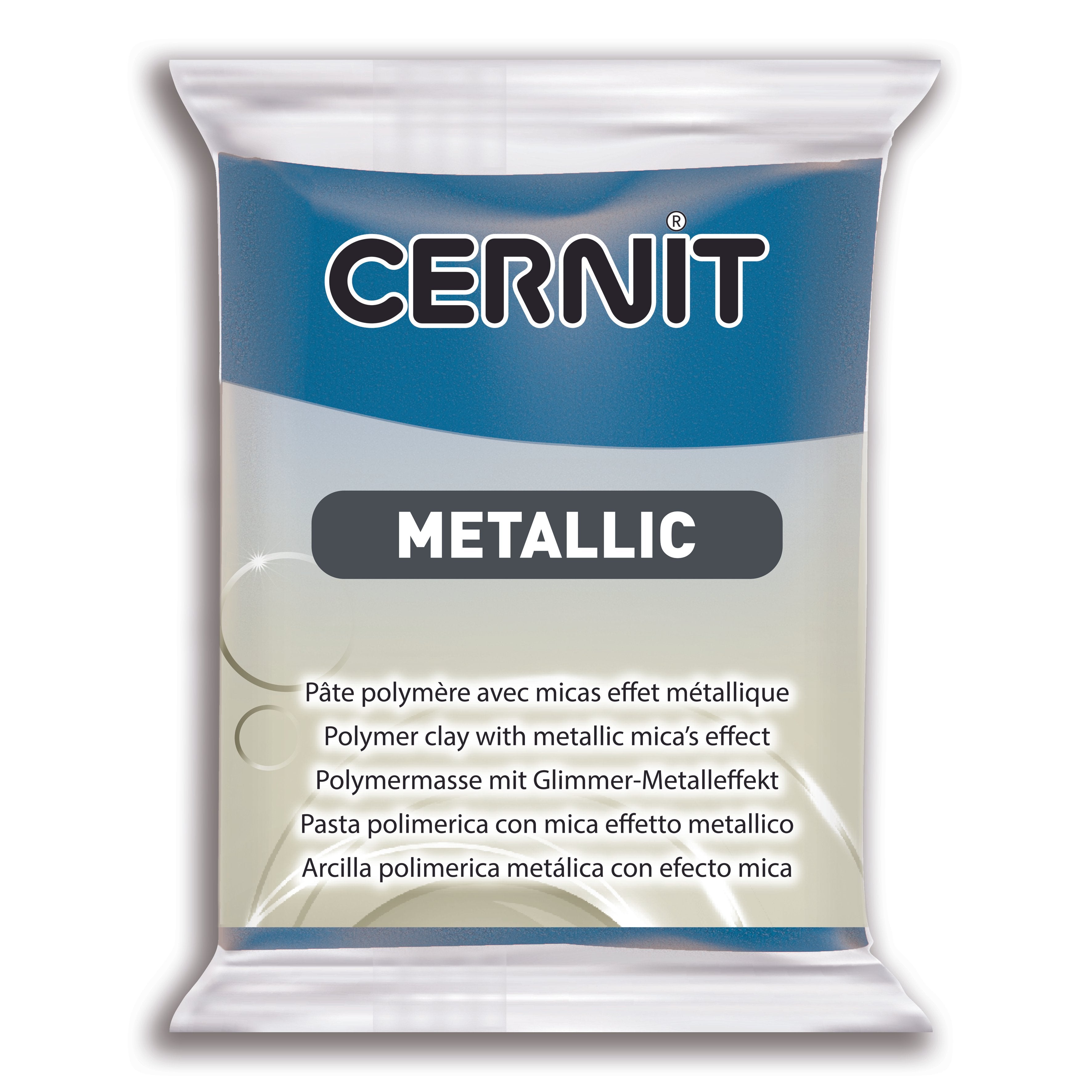 Cernit Metallic - Blue, 2 oz
