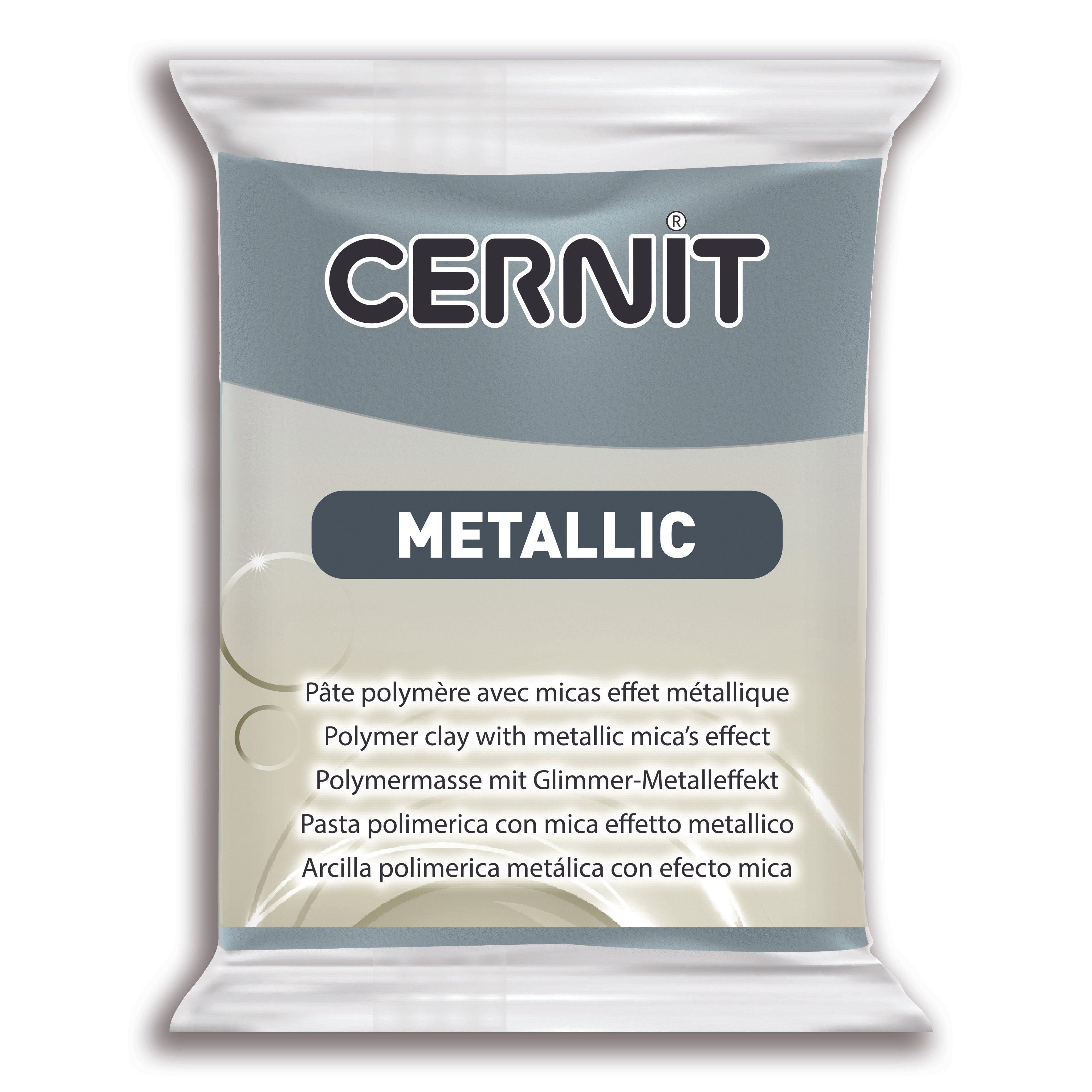Cernit Metallic - Steel, 2 oz