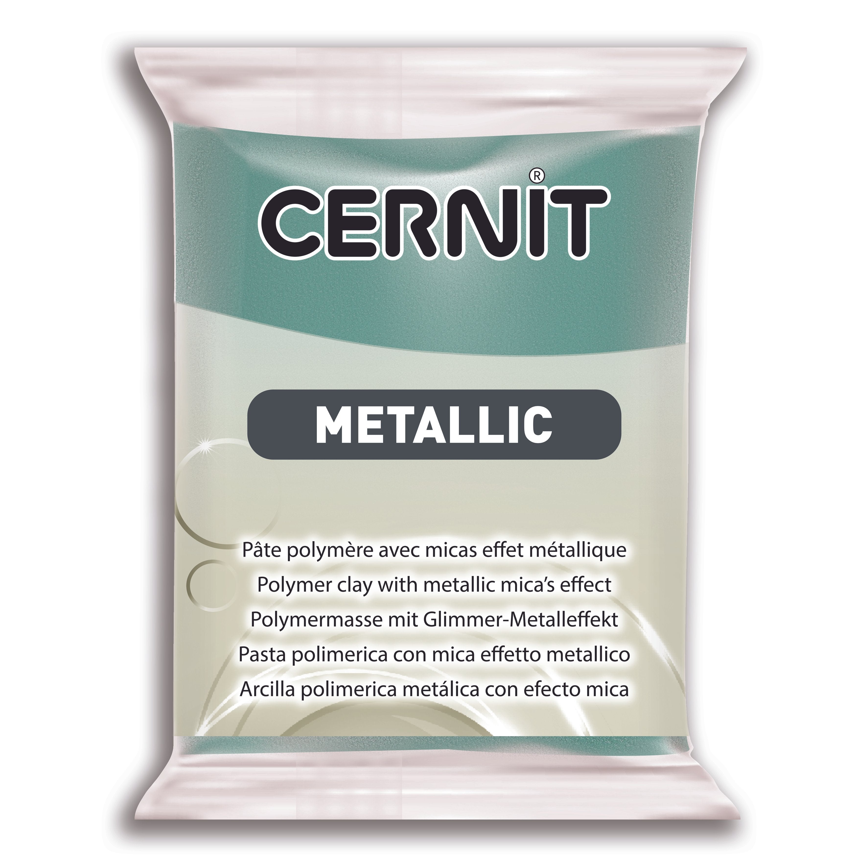 Cernit Metallic - Turquoise Gold, 2 oz