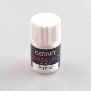 Cernit Metallic Powders - Silver, 5g