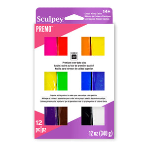 Sculpey Premo - Classics Multi-pack, 12pc x 1oz
