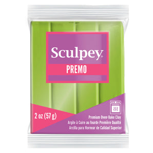 Sculpey Premo - Bright Green Pearl, 2 oz
