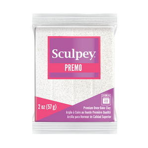 Sculpey Premo - Frost White Glitter, 2 oz