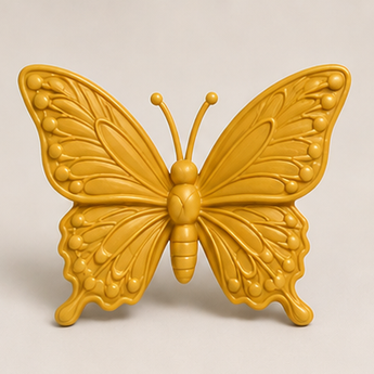 Sculpey Premo - Mustard Yellow, 2 oz clay butterfly render