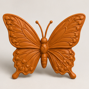 Sculpey Premo - Burnt Orange, 2 oz clay butterfly render