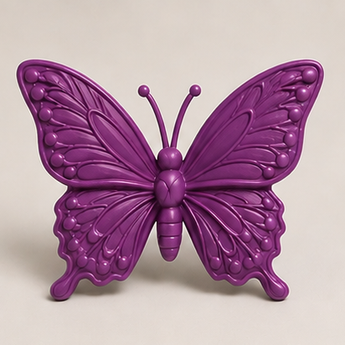 Sculpey Premo - Purple Pearl, 2 oz clay butterfly render