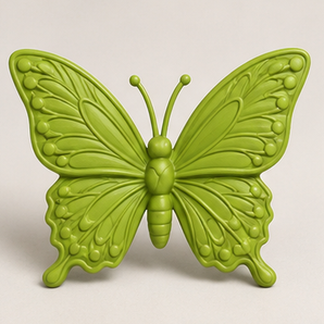 Sculpey Premo - Bright Green Pearl, 2 oz clay butterfly render